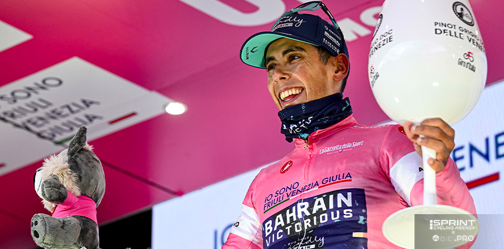 La maglia rosa da domani sarà sulle spalle di Alfonso Eulalio, portoghese di 24 anni