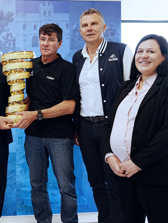 Gianni Bugno, Paolo Bellino, e Giusy Virelli