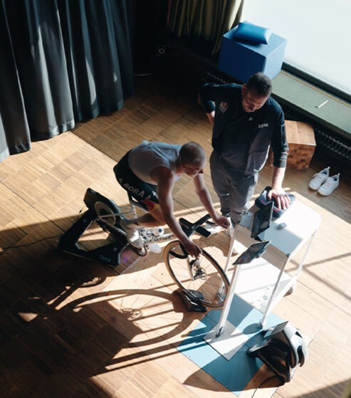 Athlete Performance Center Red Bull, Salisburgo, riabilitazione Maxim Van Gils (immagine Red Bull)