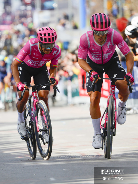 Albanese con Carapaz alla Tirreno-Adriatico. Le piccole corse a tappe sono la sua dimensione ideale