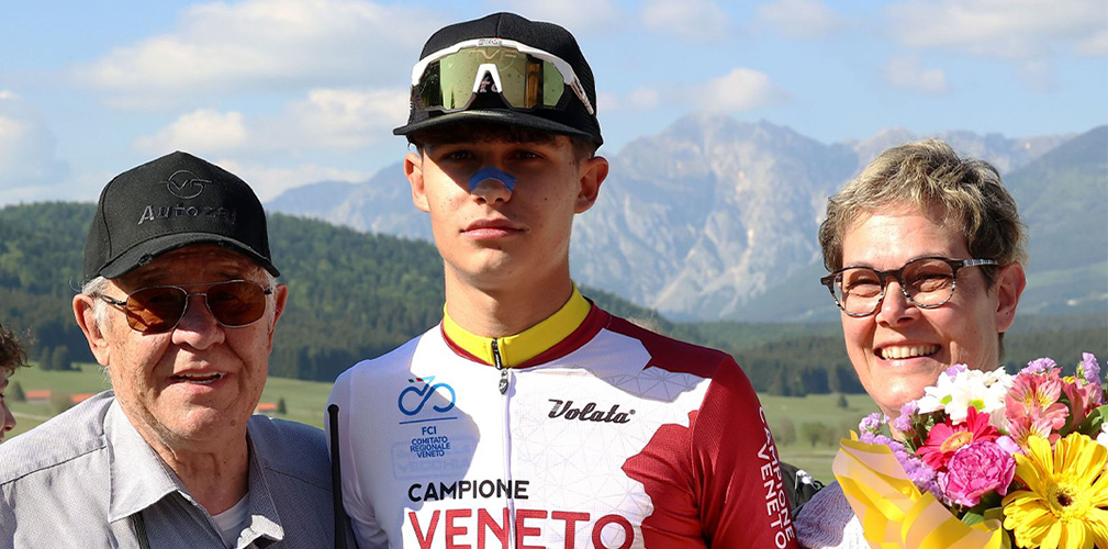 La vittoria a Cansiglio è valsa a Mariotto la maglia di campione veneto juniores (foto Rodella)