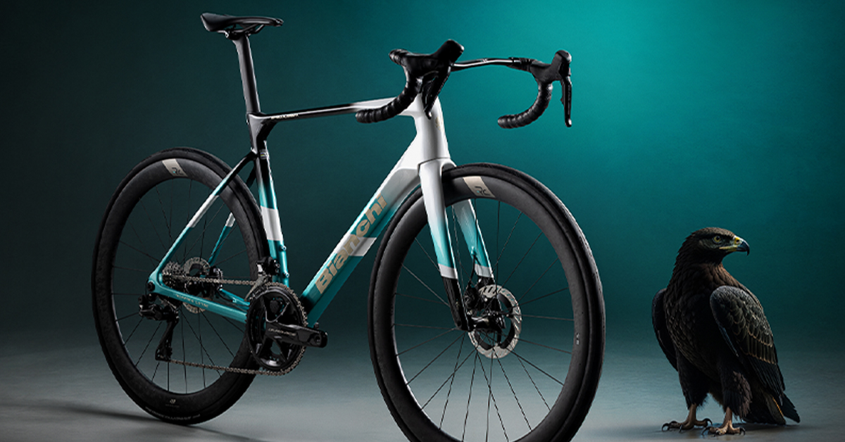 Dettaglio della nuova Bianchi Specialissima presentata nel 2026