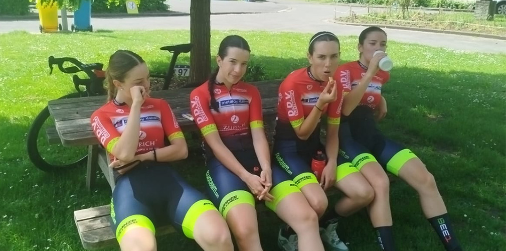 Da sinistra Noemi Tosin, Linda Rapporti, Clarissa Laghi e Giorgia Nervo. Con loro c'erano Azzurra Ballan e Ilaria Sbrissa