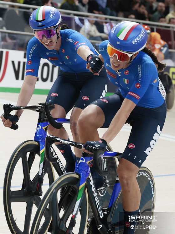 Venturelli e Balsamo su pista agli ultimi europei. Ora Federica è concentrata sulla strada
