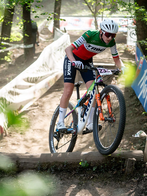 In MTB la Pellizotti è campionessa italiana juniores e ha vinto l'oro europeo nel team relay (foto Instagram)
