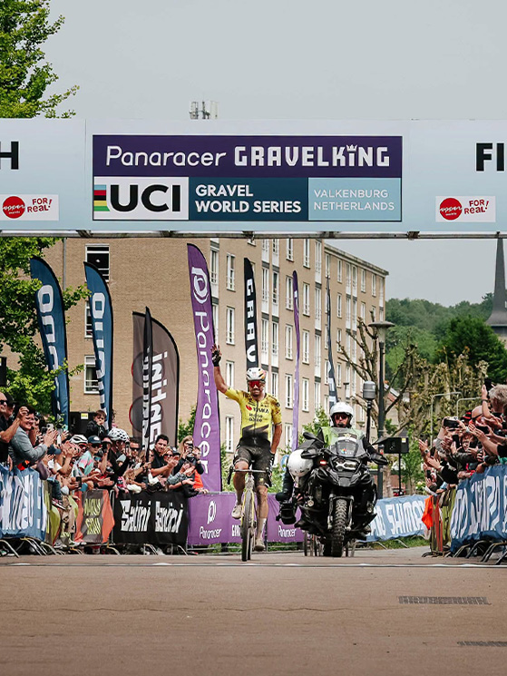 Van Aert ha fatto un'estemporanea apparizione nei gravel, dominando la Marly Grav Race (foto UCI)