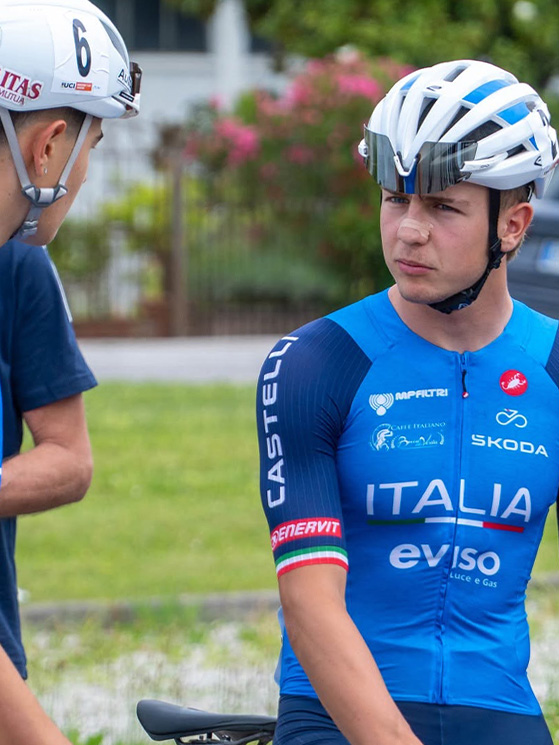 Fedrizzi era il leader della squadra azzurra. Per lui vittoria di tappa e terzo posto finale (foto Girobar_cycling)