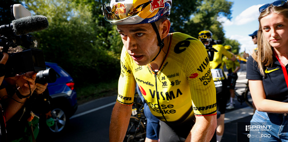 All'indomani della vittoria di tappa, Van Aert si è ritirato ed è rientrato a Herentals