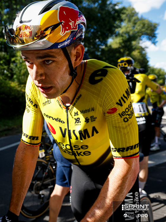 All'indomani della vittoria di tappa, Van Aert si è ritirato ed è rientrato a Herentals