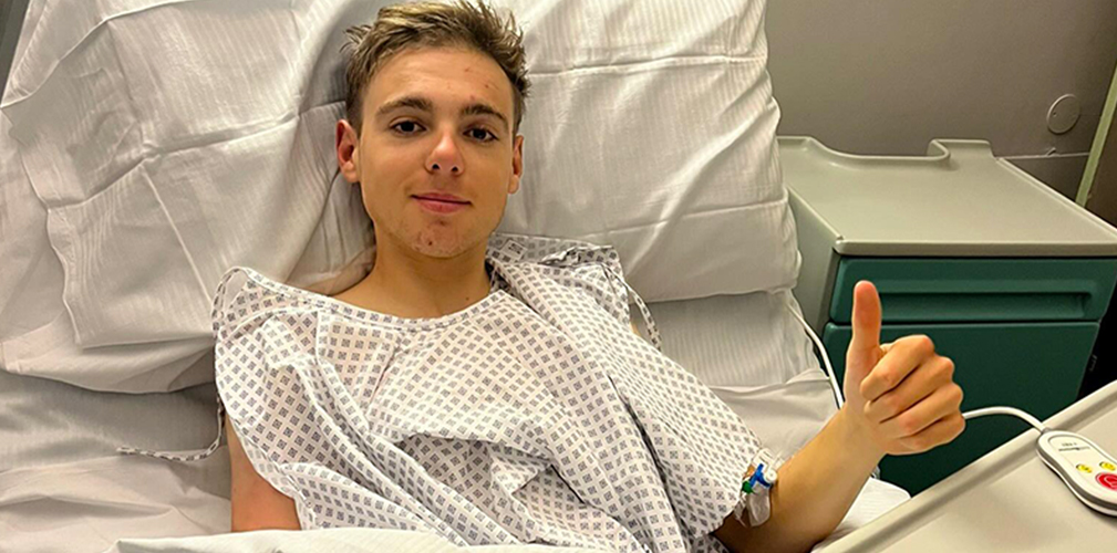 In accordo con la squadra, Finn ha optato per l'intervento chirurgico che ha ridotto i tempi di ripresa (immagine Instagram)