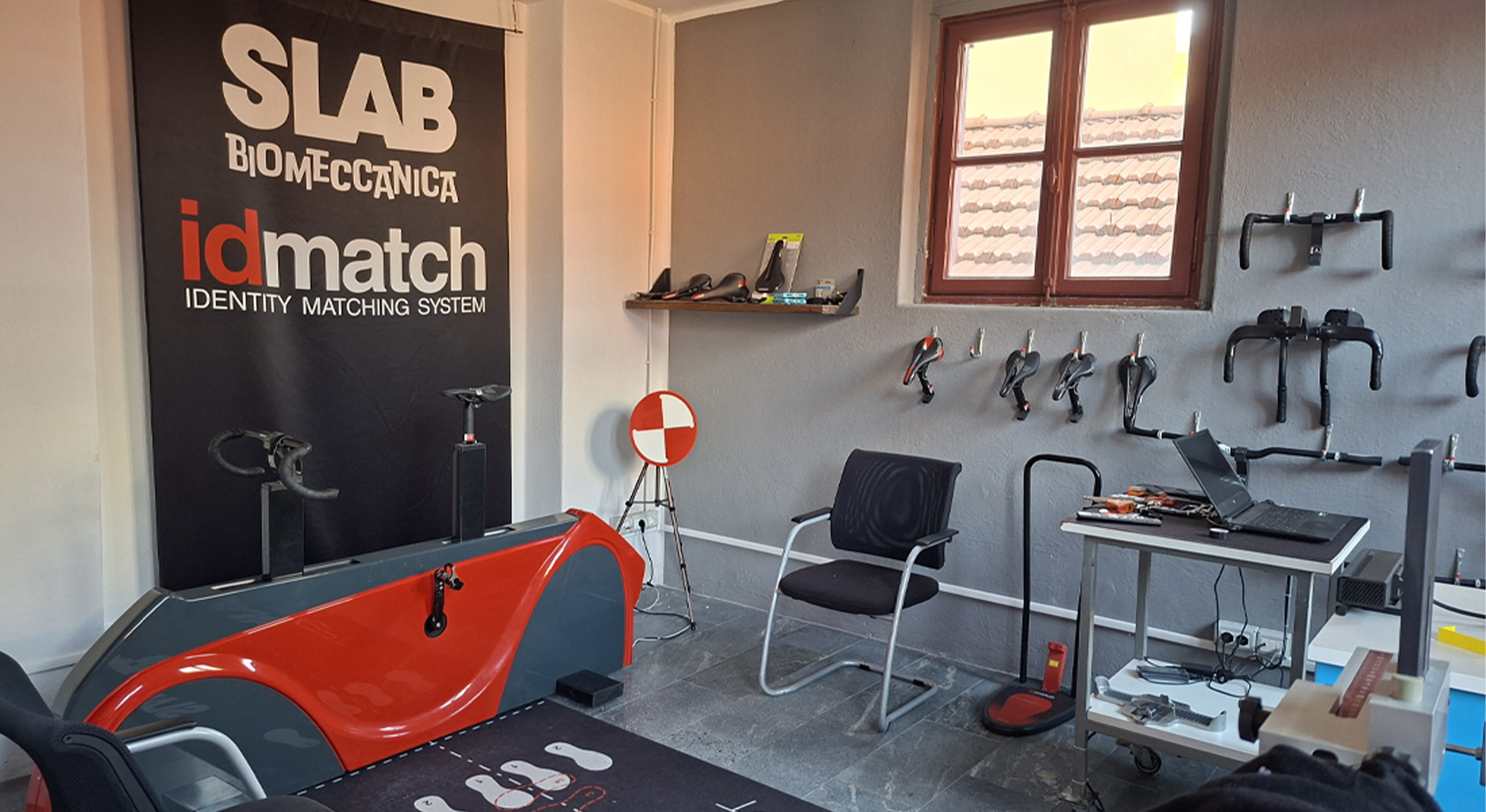 SLAB, SLP, La sala per il bike fitting presente al primo piano