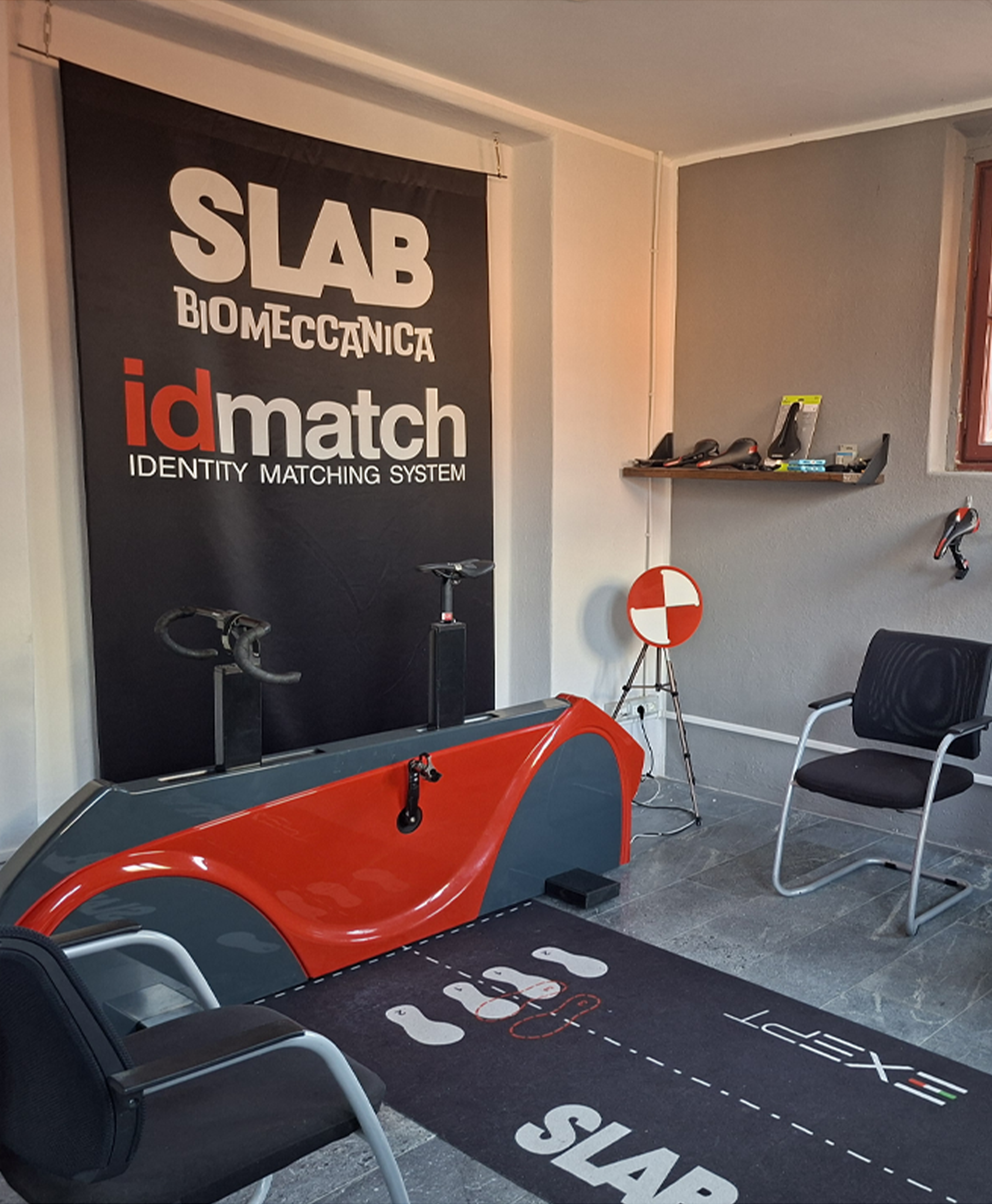 SLAB, SLP, La sala per il bike fitting presente al primo piano