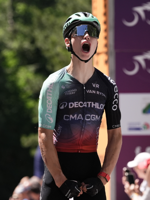 Giro Next Gen 2026, Aubin Sparfel, vittoria, Piana delle Mele, Decathlon CMA CGM (foto La Presse)