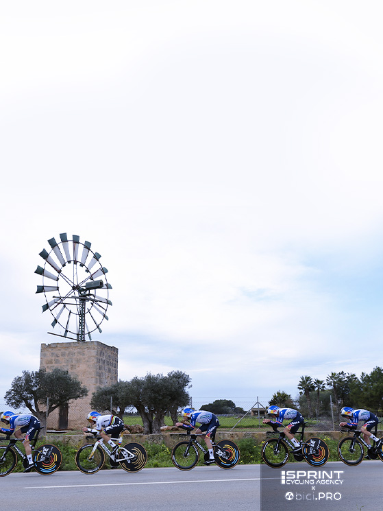 Cattaneo e Finn hanno corso insieme al Trofeo Ses Salines (la cronosquadre in foto) e al campionato italiano pro'