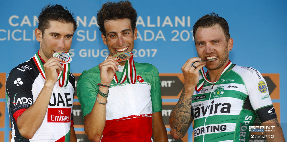 Guidato da Zanini e Martinelli, Aru vinse il tricolore nel 2017 a Ivrea, davanti a Ulissi e Nocentini