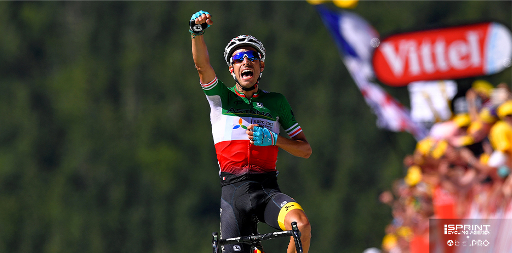 Nel secondo Tour della sua carriera, Aru vinse la maglia alla Planche des Belles Filles