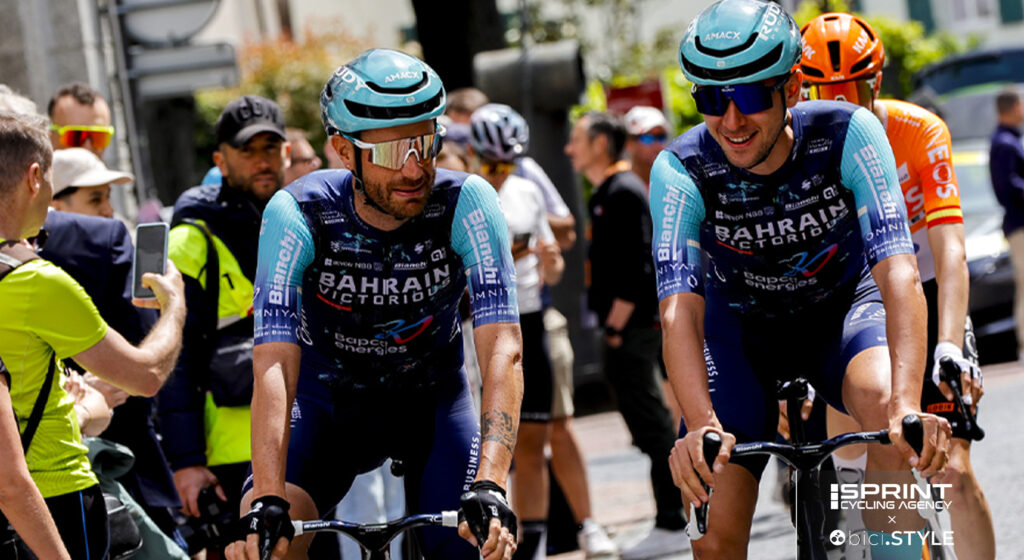 La presenza di Caruso al Tour sarebbe ben gradita a Tiberi: qui i due insieme al Romandia