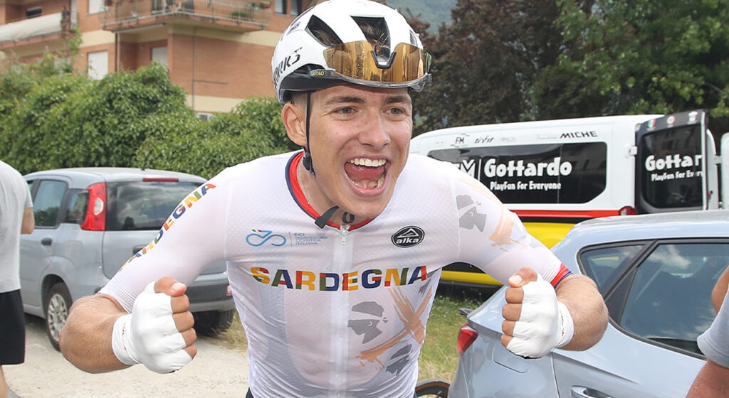 Campionati italiani juniores 2026, Enrico Balliana, Sora, primo vincitore dalla Sardegna (foto xpix.it)