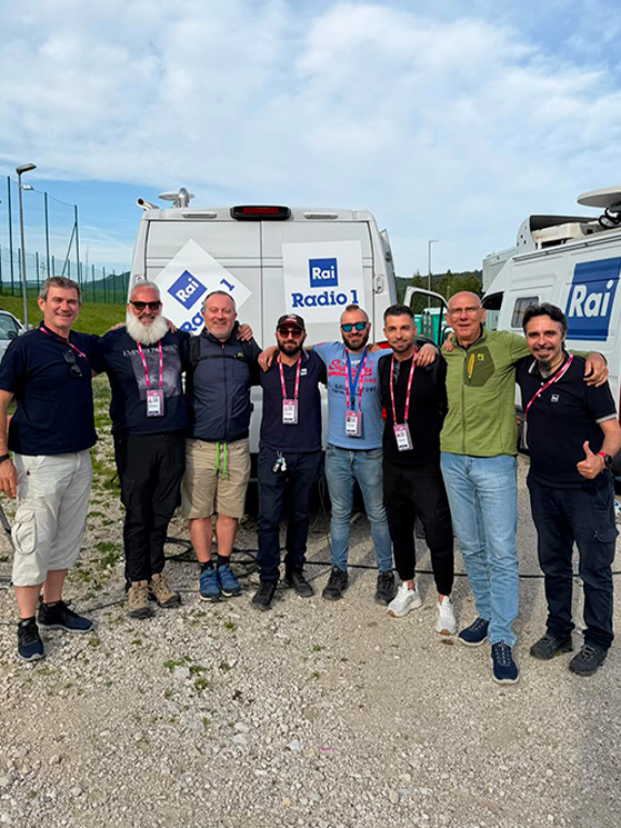 Visconti conferma: l'equipe di Radio Rai al Giro era piccola, ma molto affiatata