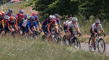 Una fase del campionato italiano femminile elite/U23 di Pordenone