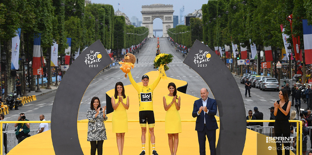 Al Tour il britannico colse la quarta maglia gialla senza vincere tappe, precedendo Uran di 54"