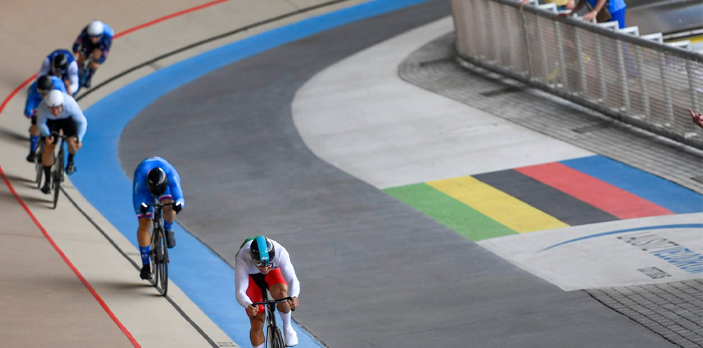 Predomo in fondo alla fila: il keirin non è stato gestito al meglio nell'atto finale (foto UEC)
