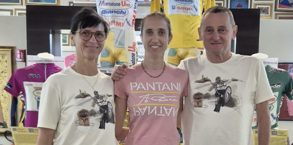 Ai primi di giugno Mirko e Marjeta Pogacar hanno visitato lo Spazio Pantani (foto La Voce di Cesenatico)