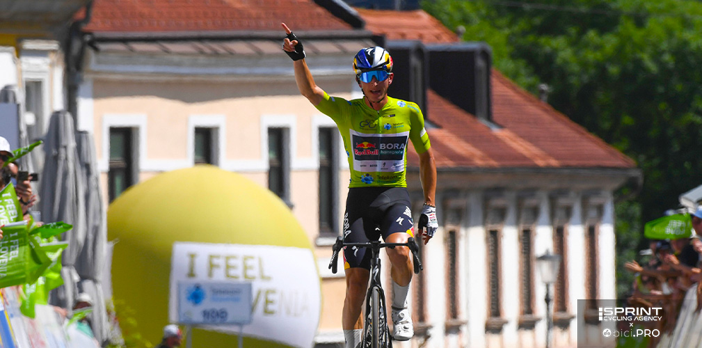 Lipowitz arriva al Tour con la vittoria di due tappe e della classifica dello Slovenia: qui a Novo Mesto
