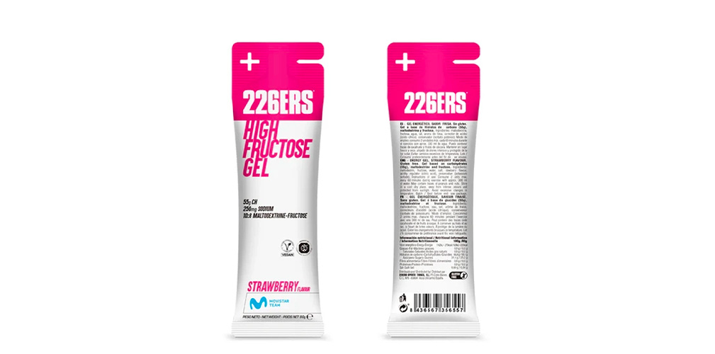 High Fructose Gel è disponibile in formato stick da 80 grammi e in sei gusti: