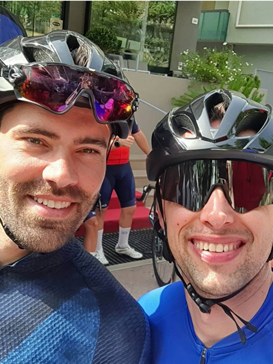 I Giant Store beneficiano di eventi con testimonial d'eccezione: qui Tom Dumoulin, vincitore del Giro 2017, a Vicenza