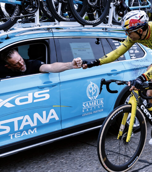 Stefano Zanini con Wout Van Aert