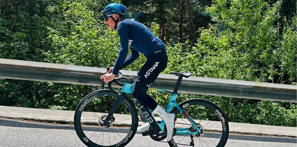 Lorenzo Fortunato, XDS Astana, ritiro Lienz (foto Vitalii Abramov)
