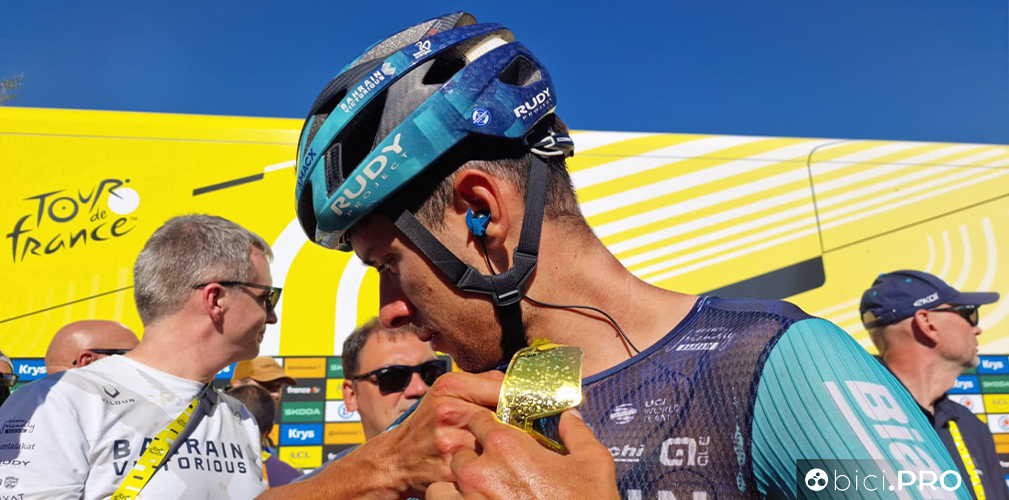 Antonio Tiberi, Tour de France, Bahrain Victorious, Alpe d'Huez