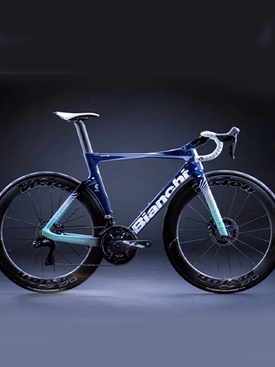 La Bianchi Oltre RC del team Bahrain-Victorious