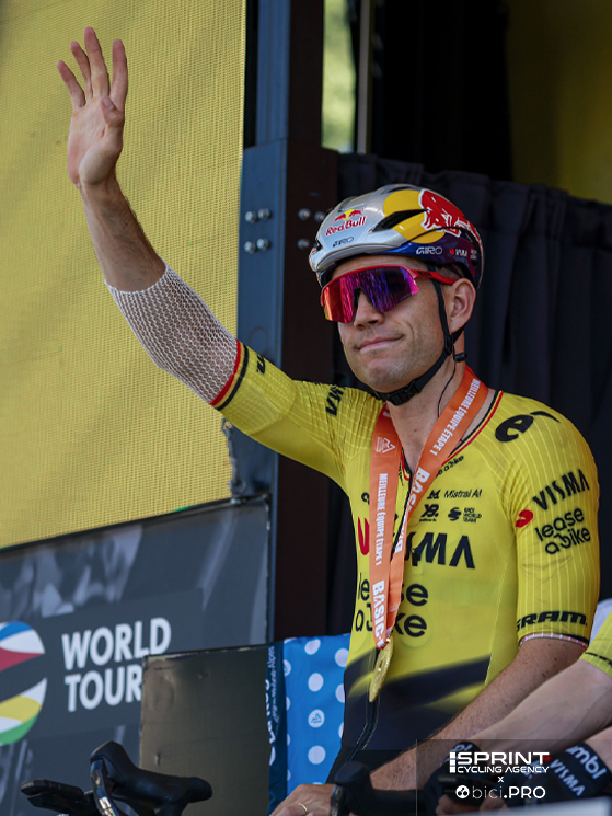 Tour Auvergne Rhone Alpes 2026, Wout Van Aert, infortunio, ferita, gomito