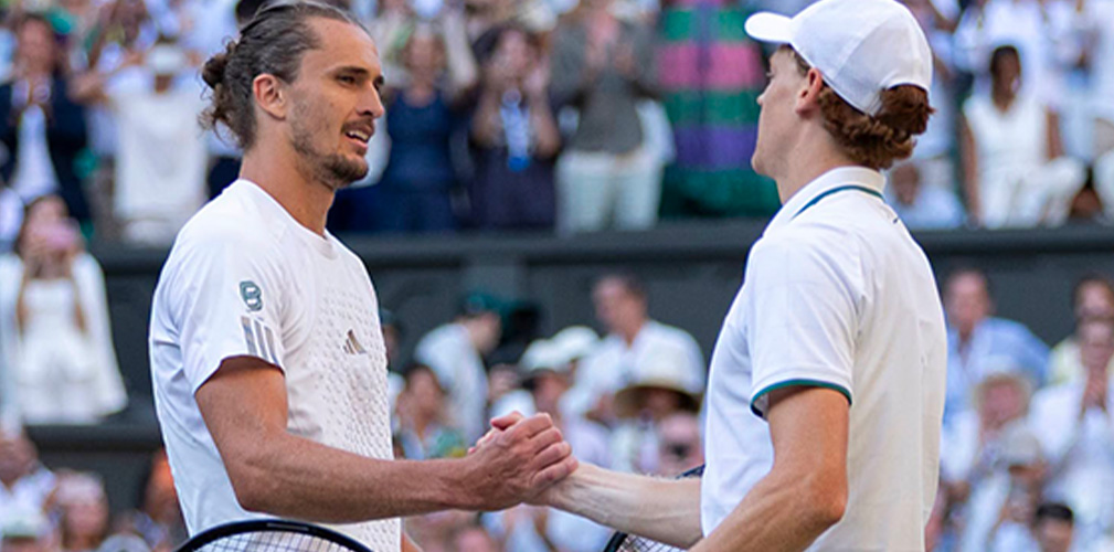 Il duello di ieri fra Sinner e Zverev non ha avuto storia: troppo grande la differenza fra i due (foto Facebook/WImbledon)