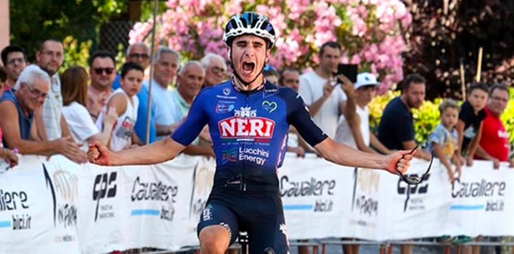 Al Giro della Valdera la Neri Sottoli-Lucchini Energy ha vinto anche con Stefano Cavalli nel tappone di Chianni (foto Rodella)