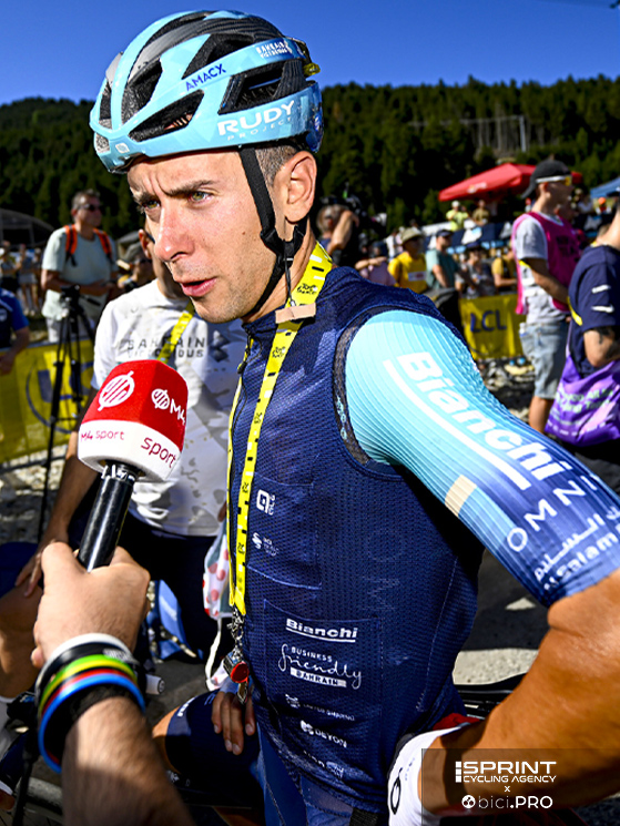 Antonio Tiberi, classe 2001, sta vivendo il primo Tour. E' pro' dal 2021