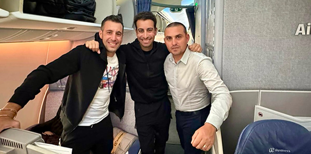 Volo di andata verso il Giro de Rigo: Nibali, Aru e Agnoli