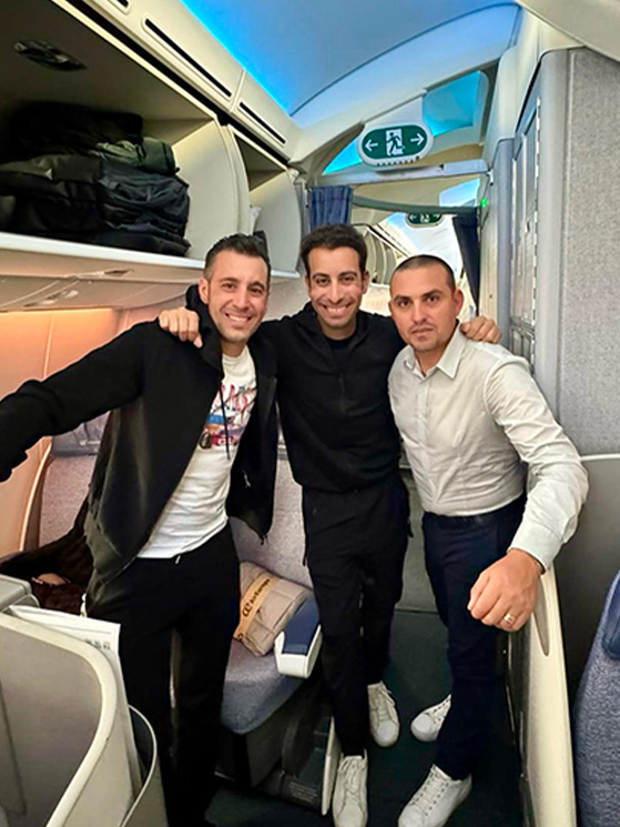 Volo di andata verso il Giro de Rigo: Nibali, Aru e Agnoli