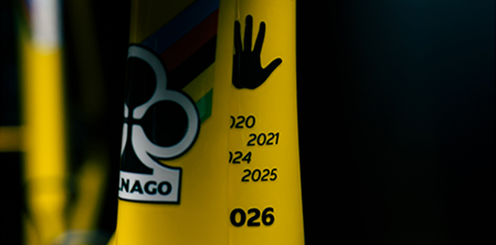 Tubo sterzo bici celebrativa Tour 2026