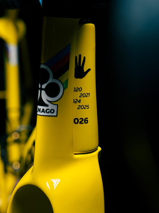 Tubo sterzo bici celebrativa Tour 2026