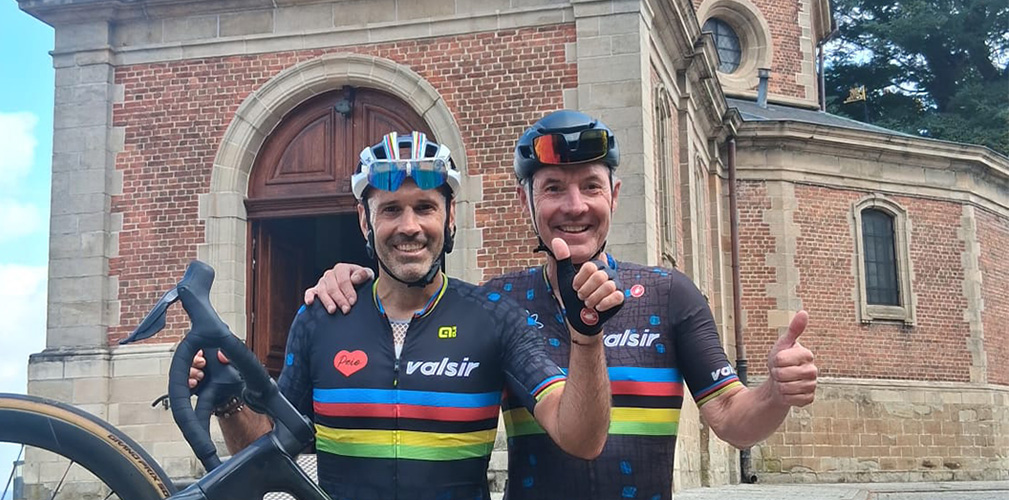 Spesso Astarloa torna nei luoghi delle sue corse più belle, qui in Belgio sulle strade delle Classiche (foto Instagram)