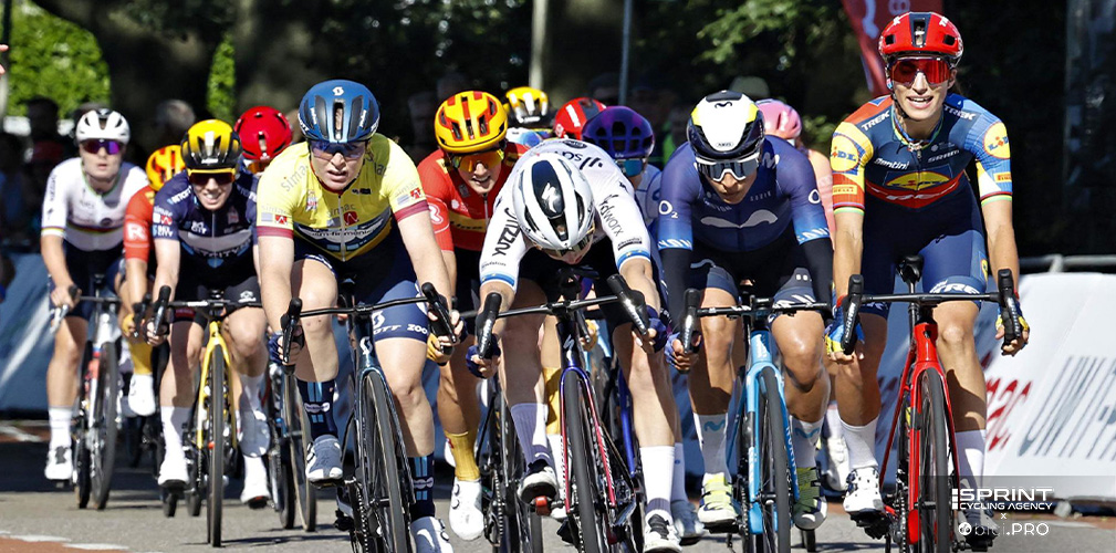 Prima tappa del Simac Tour 2023: Balsamo supera al fotofinish Wiebes. E' l'ultima vittoria dell'azzurra in uno scontro diretto con l'olandese
