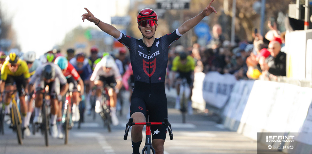 Brenner corre spesso e con piacere in Italia. Questa è la vittoria di tappa alla Coppi e Bartali del 2024