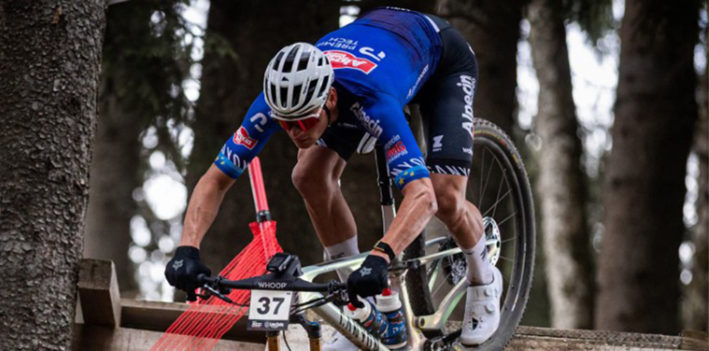 Van der Poel a Les Gets ha chiuso 10°, ma ha mostrato per larghi tratti di competere ad armi pari con gli specialisti (foto team)