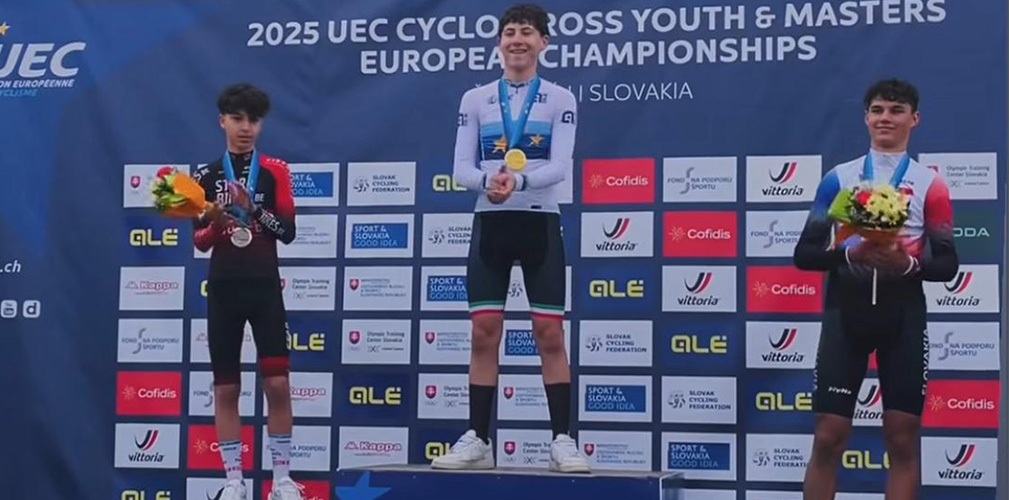 Per Ferro la grande soddisfazione del titolo europeo Esordienti 2025 nel ciclocross