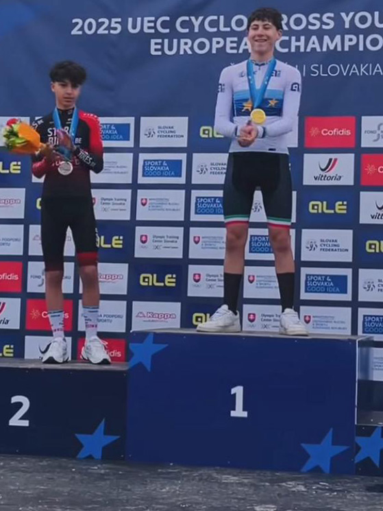 Per Ferro la grande soddisfazione del titolo europeo Esordienti 2025 nel ciclocross