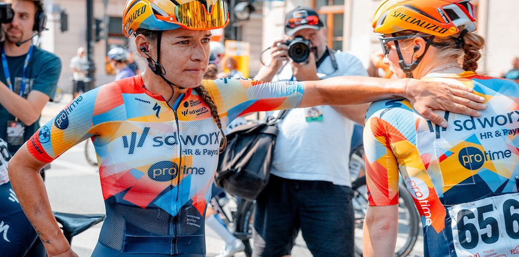 Guarischi al Tour de Pologne ha ottenuto un secondo posto alle spalle di Wiebes, grazie a "numeri" da funambole (foto Tomasz Smietana)