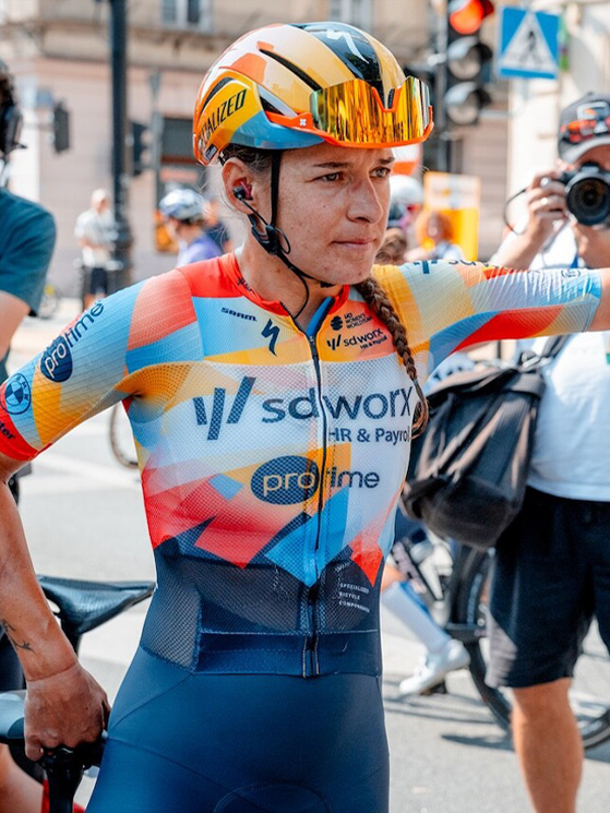 Guarischi al Tour de Pologne ha ottenuto un secondo posto alle spalle di Wiebes, grazie a "numeri" da funambole (foto Tomasz Smietana)